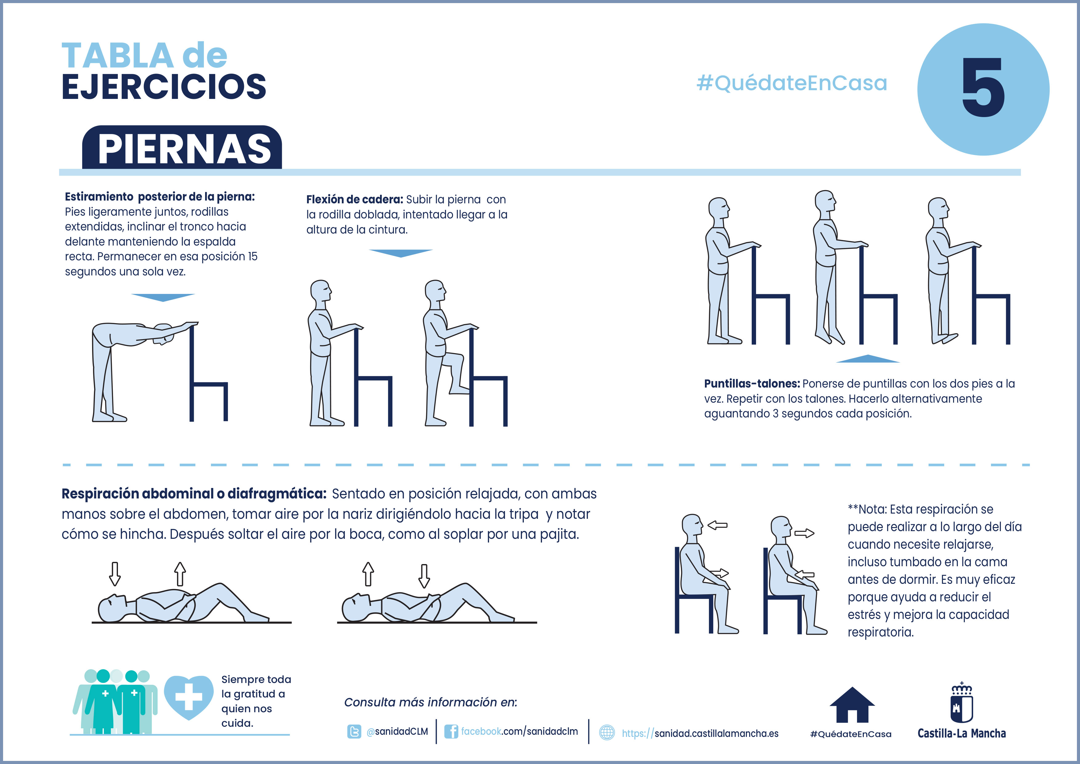 Tabla de ejercicios para mayores 5