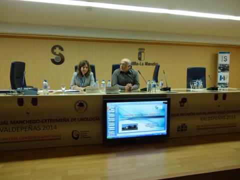 Mesa del congreso de Urología celebrado en el Hospital de Valdepeñas