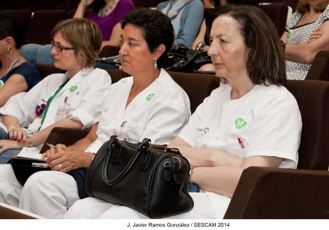 Un momento de la jornada celebrada en el Hospital Universitario de Guadalajara con motivo del Día Internacional de la Enfermería
