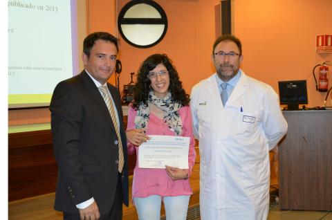 Piedad López, residente ganadora del accésit del primer premio de investigación Grifols-Mancha Centro