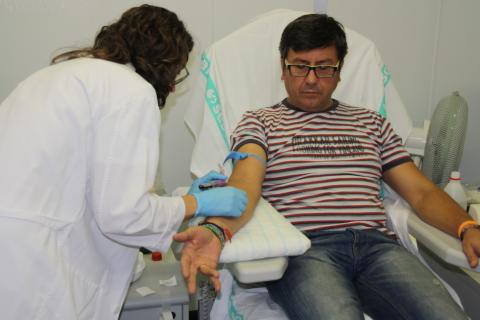 Ciudadano que ha decidido donar médula ósea en el día de hoy