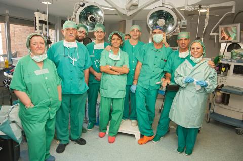 Equipo quirúrgico del HNP