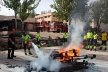 La Gerencia de Urgencias, Emergencias y Transporte Sanitario de Castilla-La Mancha realiza un ejercicio de simulación de intervención en incendios