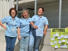 Enfermeras del Centro de Salud de Benquerencia en Toledo celebran el Día Internacional de la Enfermería con una marcha saludable por el barrio